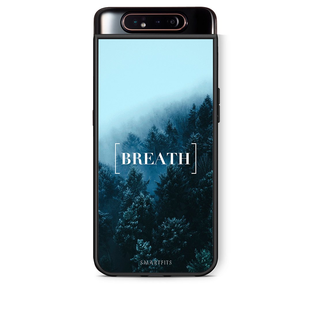 4 - Samsung A80 Breath Quote case, cover, bumper