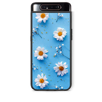 Thumbnail for Samsung A80 Real Daisies θήκη από τη Smartfits με σχέδιο στο πίσω μέρος και μαύρο περίβλημα | Smartphone case with colorful back and black bezels by Smartfits
