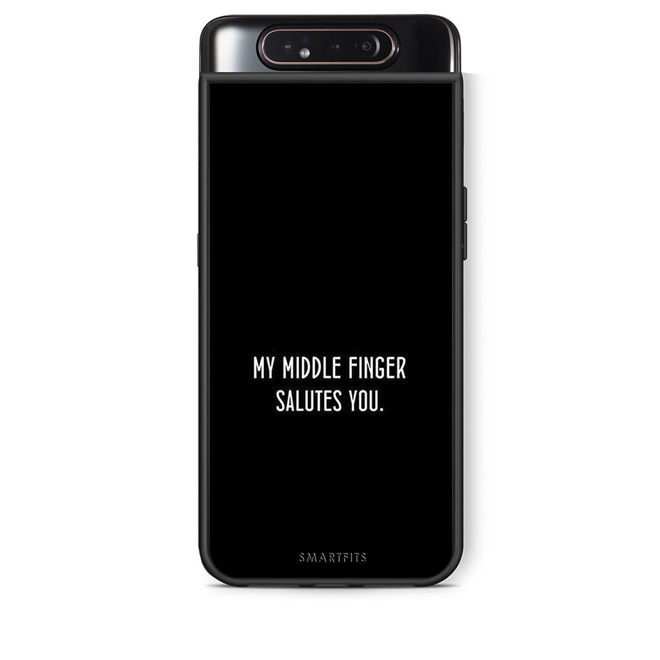 Samsung A80 Salute θήκη από τη Smartfits με σχέδιο στο πίσω μέρος και μαύρο περίβλημα | Smartphone case with colorful back and black bezels by Smartfits