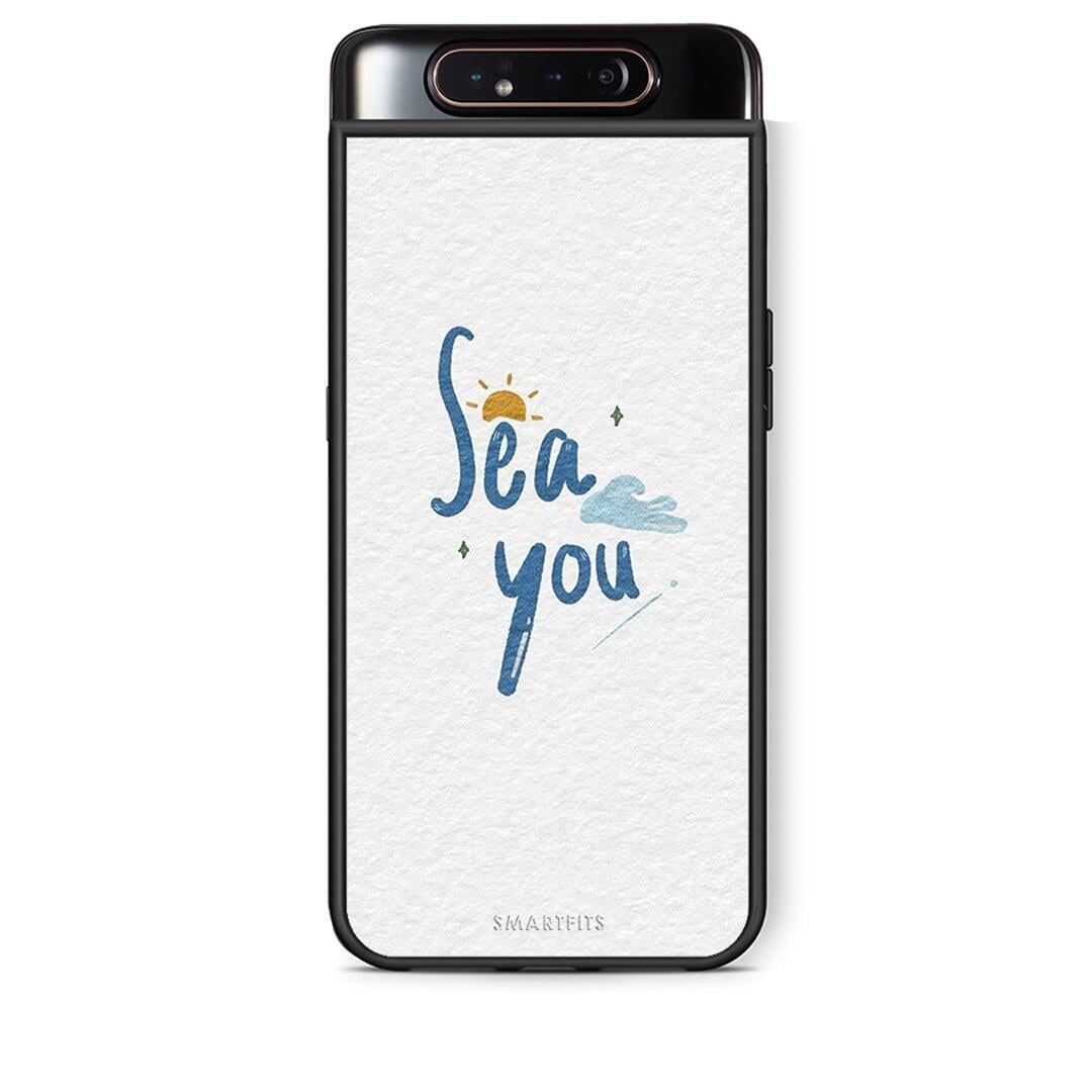 Samsung A80 Sea You Θήκη από τη Smartfits με σχέδιο στο πίσω μέρος και μαύρο περίβλημα | Smartphone case with colorful back and black bezels by Smartfits