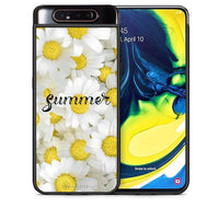 Thumbnail for Θήκη Samsung A80 Summer Daisies από τη Smartfits με σχέδιο στο πίσω μέρος και μαύρο περίβλημα | Samsung A80 Summer Daisies case with colorful back and black bezels