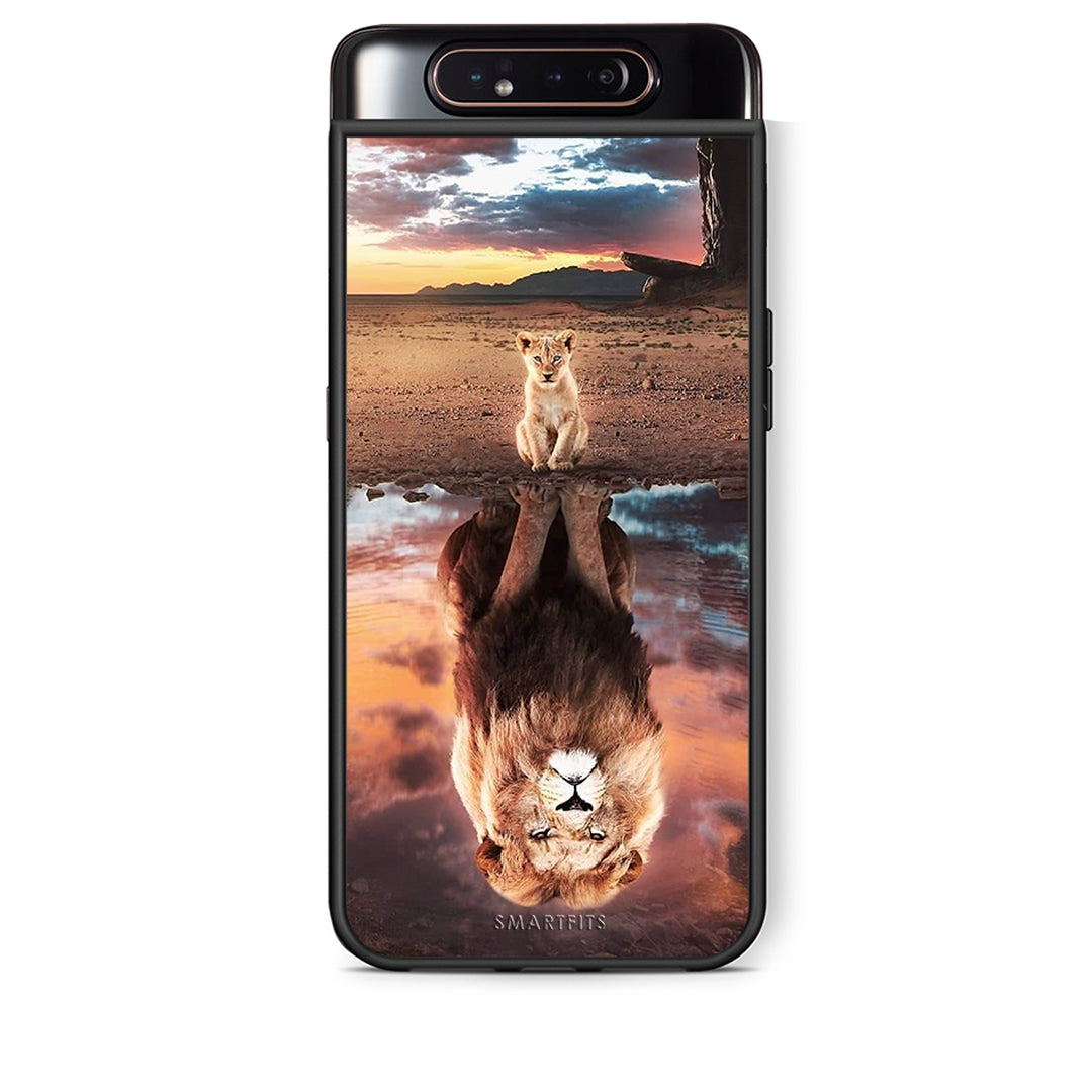 Samsung A80 Sunset Dreams Θήκη Αγίου Βαλεντίνου από τη Smartfits με σχέδιο στο πίσω μέρος και μαύρο περίβλημα | Smartphone case with colorful back and black bezels by Smartfits