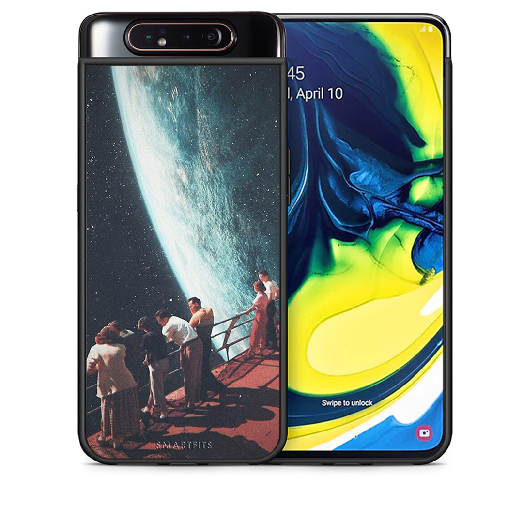 Θήκη Samsung A80 Surreal View από τη Smartfits με σχέδιο στο πίσω μέρος και μαύρο περίβλημα | Samsung A80 Surreal View case with colorful back and black bezels