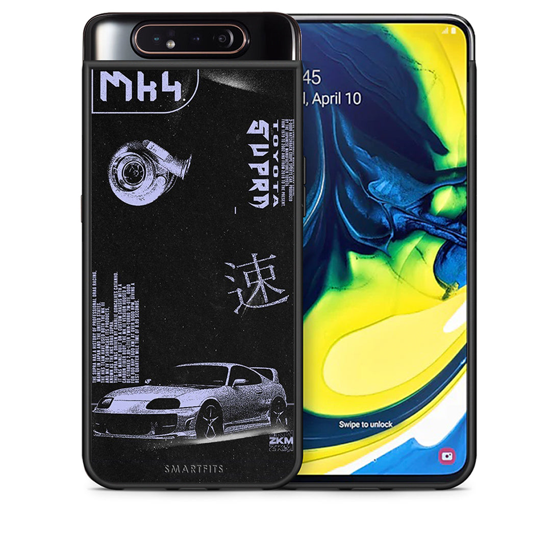 Θήκη Αγίου Βαλεντίνου Samsung A80 Tokyo Drift από τη Smartfits με σχέδιο στο πίσω μέρος και μαύρο περίβλημα | Samsung A80 Tokyo Drift case with colorful back and black bezels