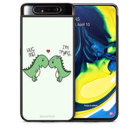 Thumbnail for Θήκη Samsung A80 Rex Valentine από τη Smartfits με σχέδιο στο πίσω μέρος και μαύρο περίβλημα | Samsung A80 Rex Valentine case with colorful back and black bezels