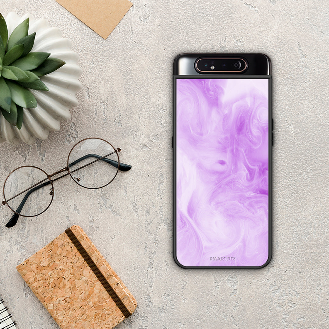 Watercolor Lavender - Samsung Galaxy A80 case