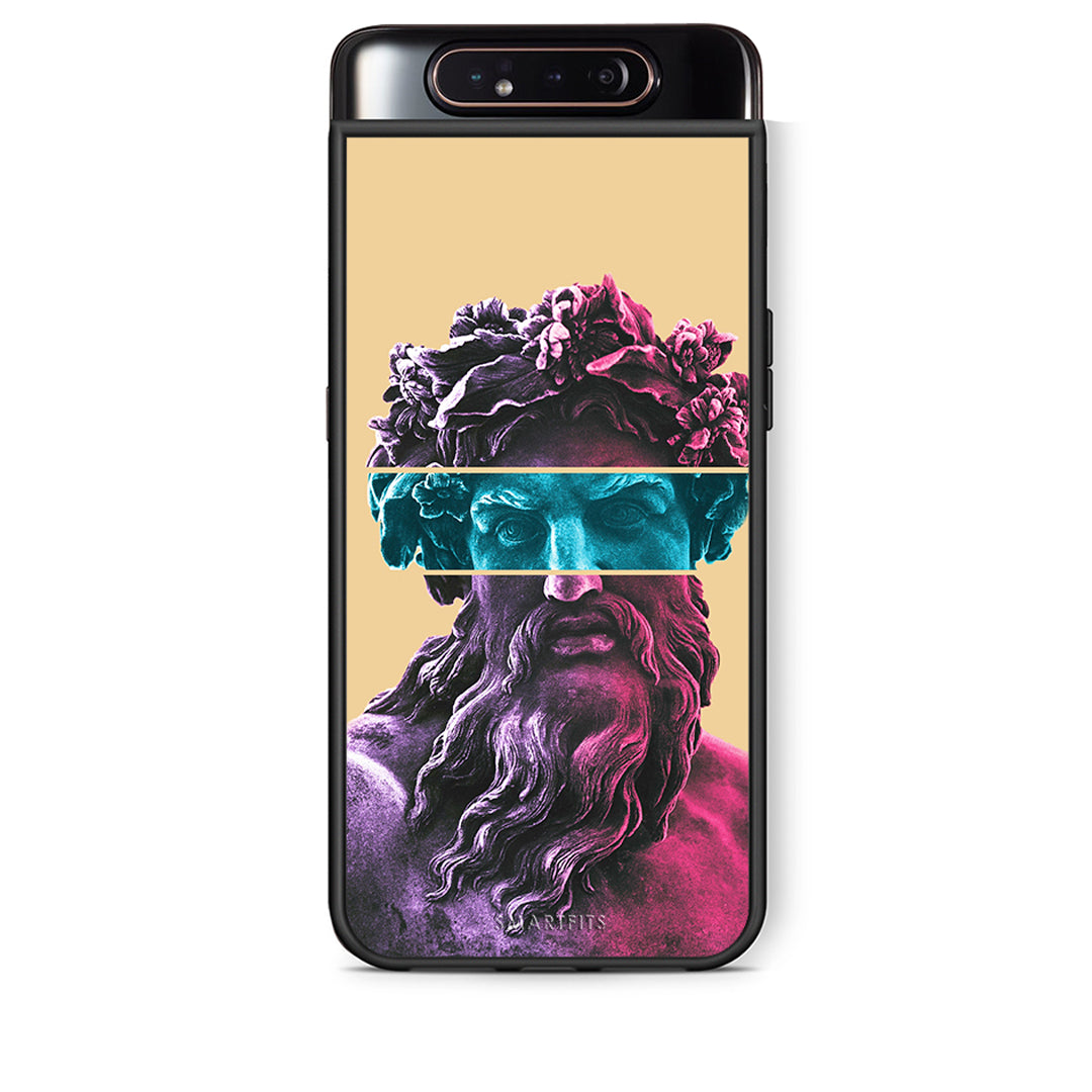 Samsung A80 Zeus Art Θήκη Αγίου Βαλεντίνου από τη Smartfits με σχέδιο στο πίσω μέρος και μαύρο περίβλημα | Smartphone case with colorful back and black bezels by Smartfits