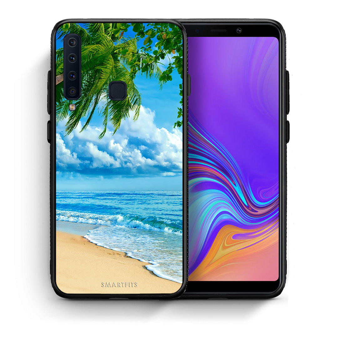 Θήκη Samsung A9 Beautiful Beach από τη Smartfits με σχέδιο στο πίσω μέρος και μαύρο περίβλημα | Samsung A9 Beautiful Beach case with colorful back and black bezels