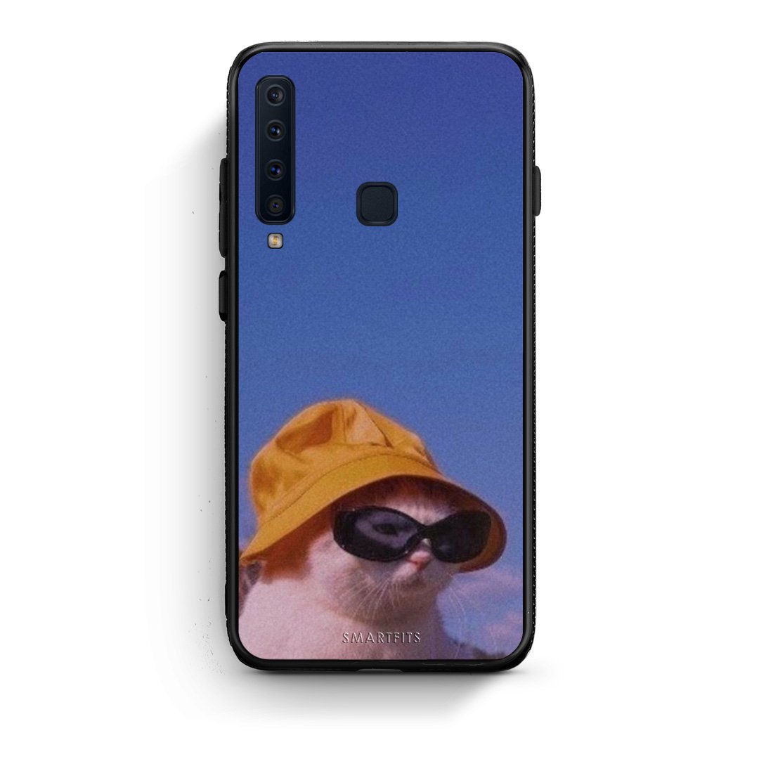 samsung a9 Cat Diva θήκη από τη Smartfits με σχέδιο στο πίσω μέρος και μαύρο περίβλημα | Smartphone case with colorful back and black bezels by Smartfits