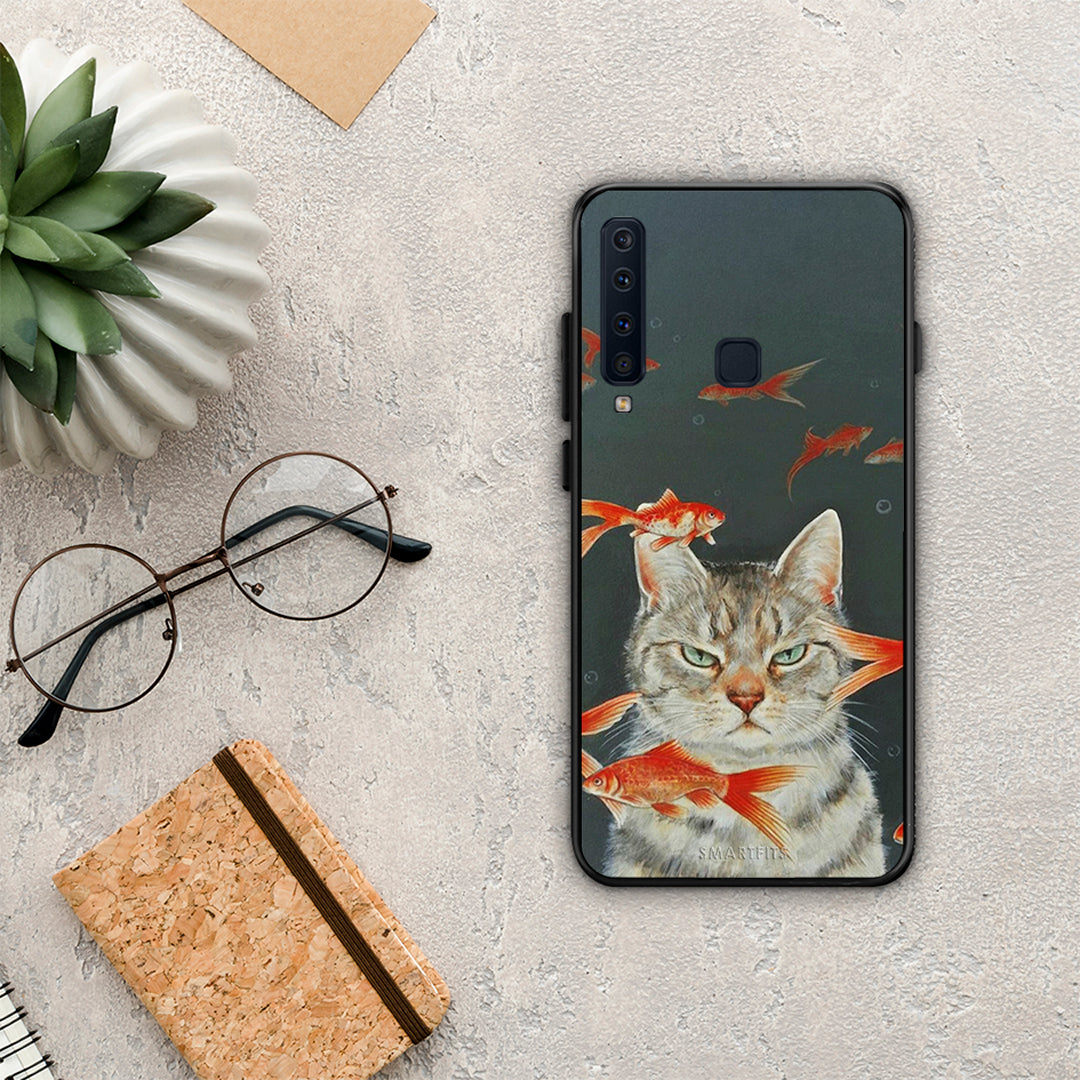 Cat Goldfish - Samsung Galaxy A9 case