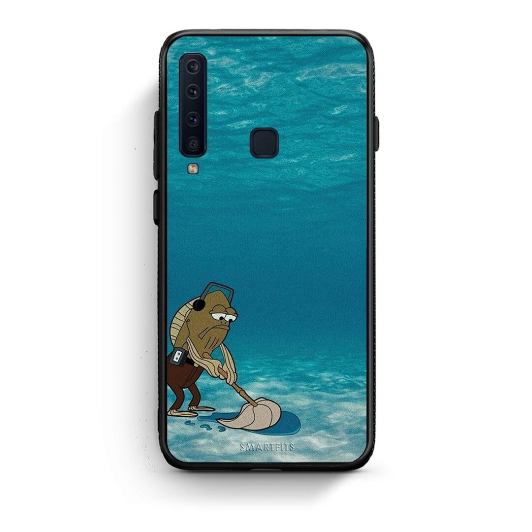 samsung a9 Clean The Ocean Θήκη από τη Smartfits με σχέδιο στο πίσω μέρος και μαύρο περίβλημα | Smartphone case with colorful back and black bezels by Smartfits