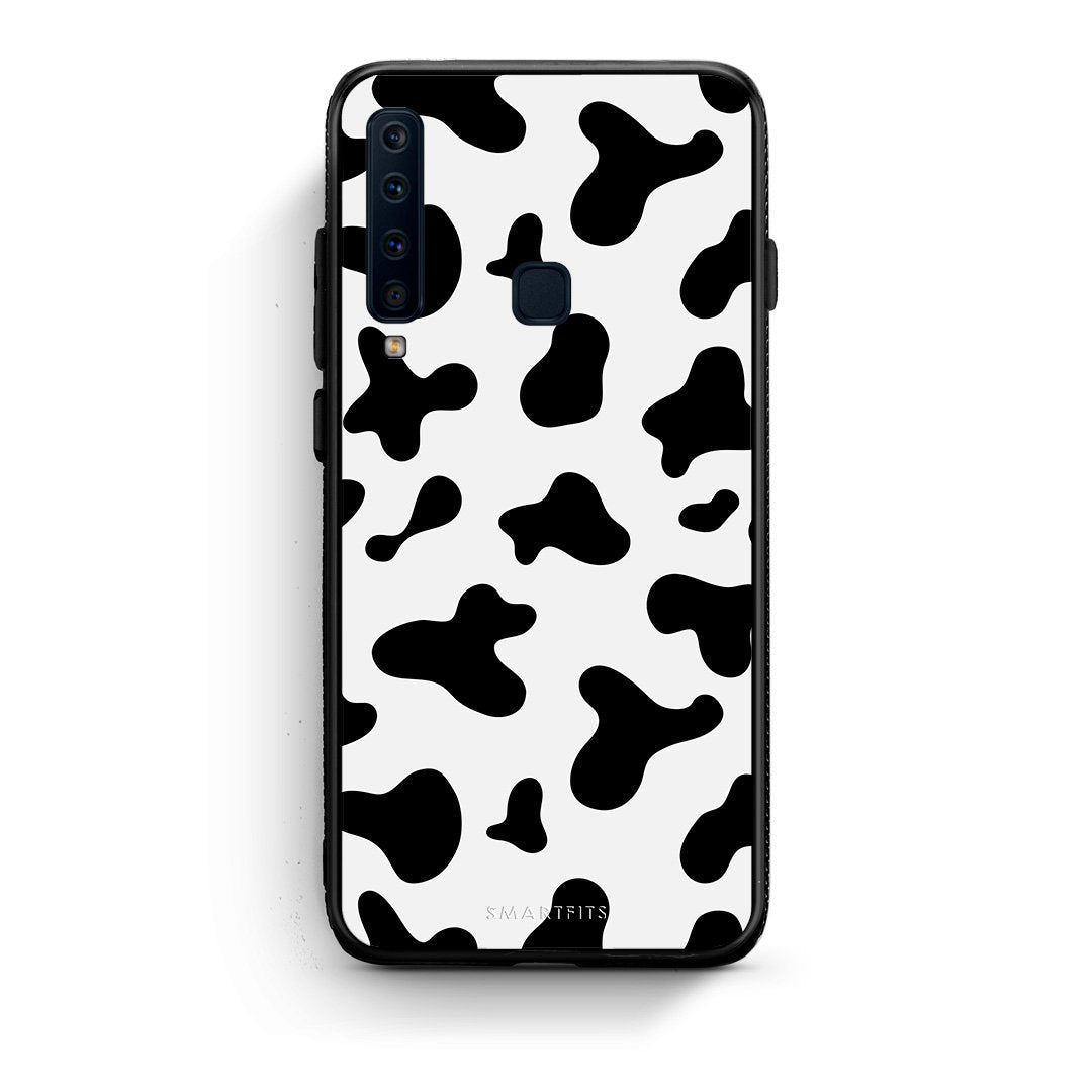 samsung a9 Cow Print θήκη από τη Smartfits με σχέδιο στο πίσω μέρος και μαύρο περίβλημα | Smartphone case with colorful back and black bezels by Smartfits