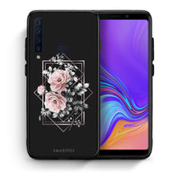 Thumbnail for Θήκη Samsung A9 Frame Flower από τη Smartfits με σχέδιο στο πίσω μέρος και μαύρο περίβλημα | Samsung A9 Frame Flower case with colorful back and black bezels