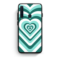 Thumbnail for samsung a9 Green Hearts θήκη από τη Smartfits με σχέδιο στο πίσω μέρος και μαύρο περίβλημα | Smartphone case with colorful back and black bezels by Smartfits
