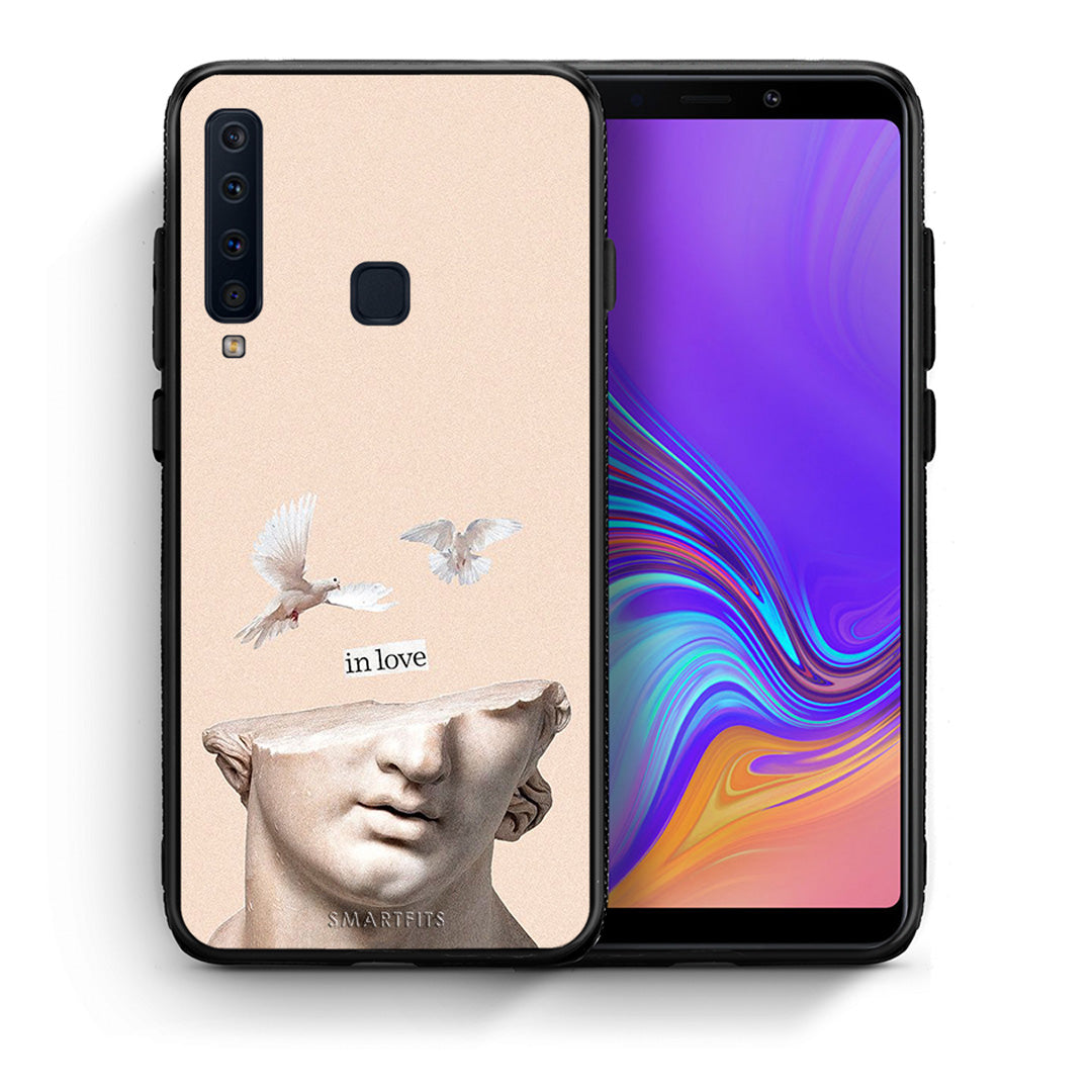 Θήκη Samsung A9 In Love από τη Smartfits με σχέδιο στο πίσω μέρος και μαύρο περίβλημα | Samsung A9 In Love case with colorful back and black bezels