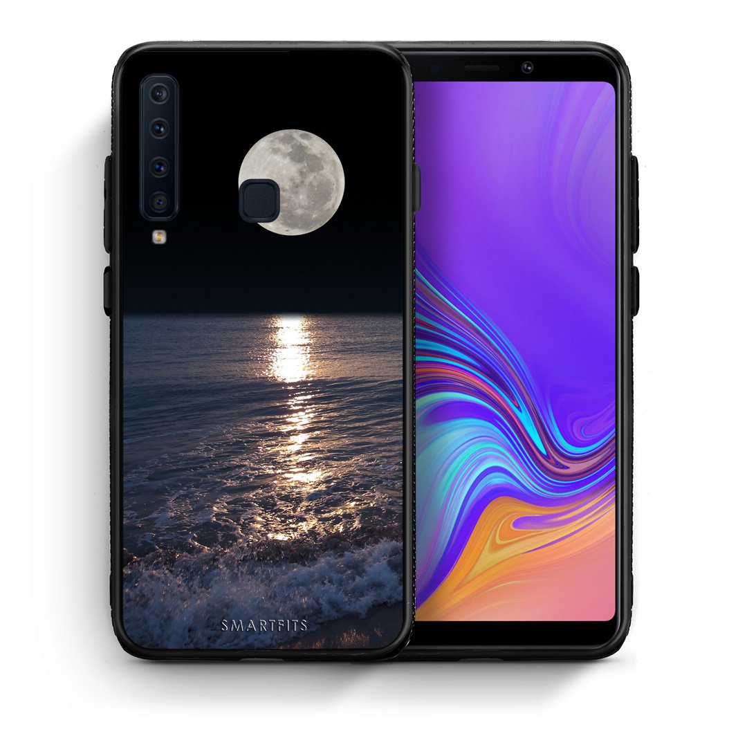 Θήκη Samsung A9 Moon Landscape από τη Smartfits με σχέδιο στο πίσω μέρος και μαύρο περίβλημα | Samsung A9 Moon Landscape case with colorful back and black bezels