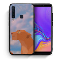 Thumbnail for Θήκη Αγίου Βαλεντίνου Samsung A9 Lion Love 2 από τη Smartfits με σχέδιο στο πίσω μέρος και μαύρο περίβλημα | Samsung A9 Lion Love 2 case with colorful back and black bezels
