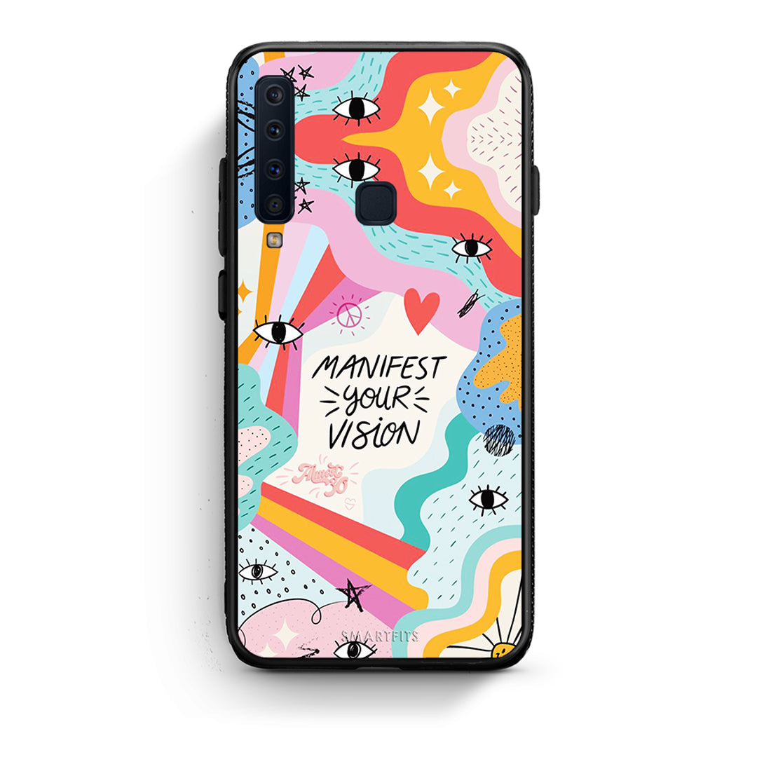 samsung a9 Manifest Your Vision θήκη από τη Smartfits με σχέδιο στο πίσω μέρος και μαύρο περίβλημα | Smartphone case with colorful back and black bezels by Smartfits