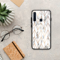 Thumbnail for Marble Gold Geometric - Samsung Galaxy A9 case