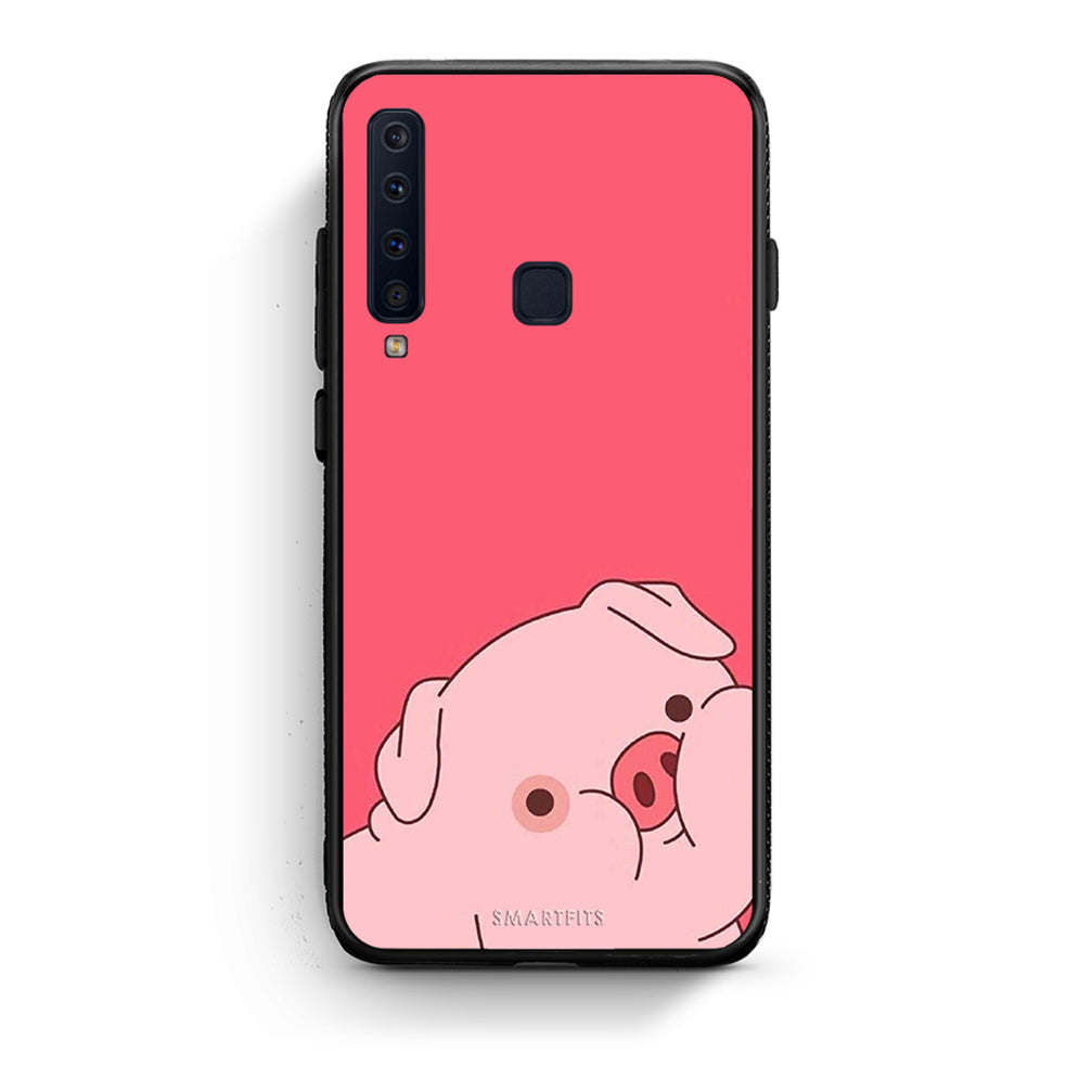 samsung a9 Pig Love 1 Θήκη Αγίου Βαλεντίνου από τη Smartfits με σχέδιο στο πίσω μέρος και μαύρο περίβλημα | Smartphone case with colorful back and black bezels by Smartfits