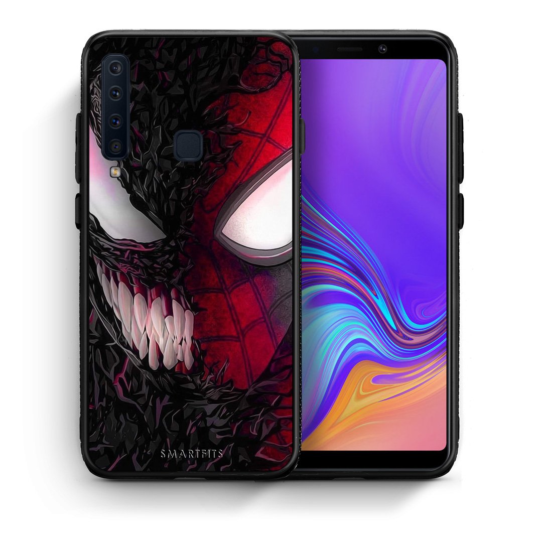 Θήκη Samsung A9 SpiderVenom PopArt από τη Smartfits με σχέδιο στο πίσω μέρος και μαύρο περίβλημα | Samsung A9 SpiderVenom PopArt case with colorful back and black bezels