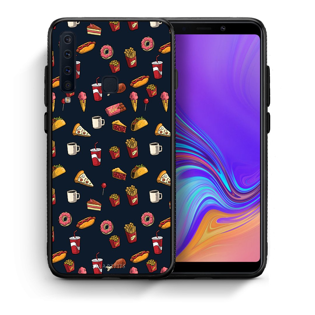 Θήκη Samsung A9 Hungry Random από τη Smartfits με σχέδιο στο πίσω μέρος και μαύρο περίβλημα | Samsung A9 Hungry Random case with colorful back and black bezels