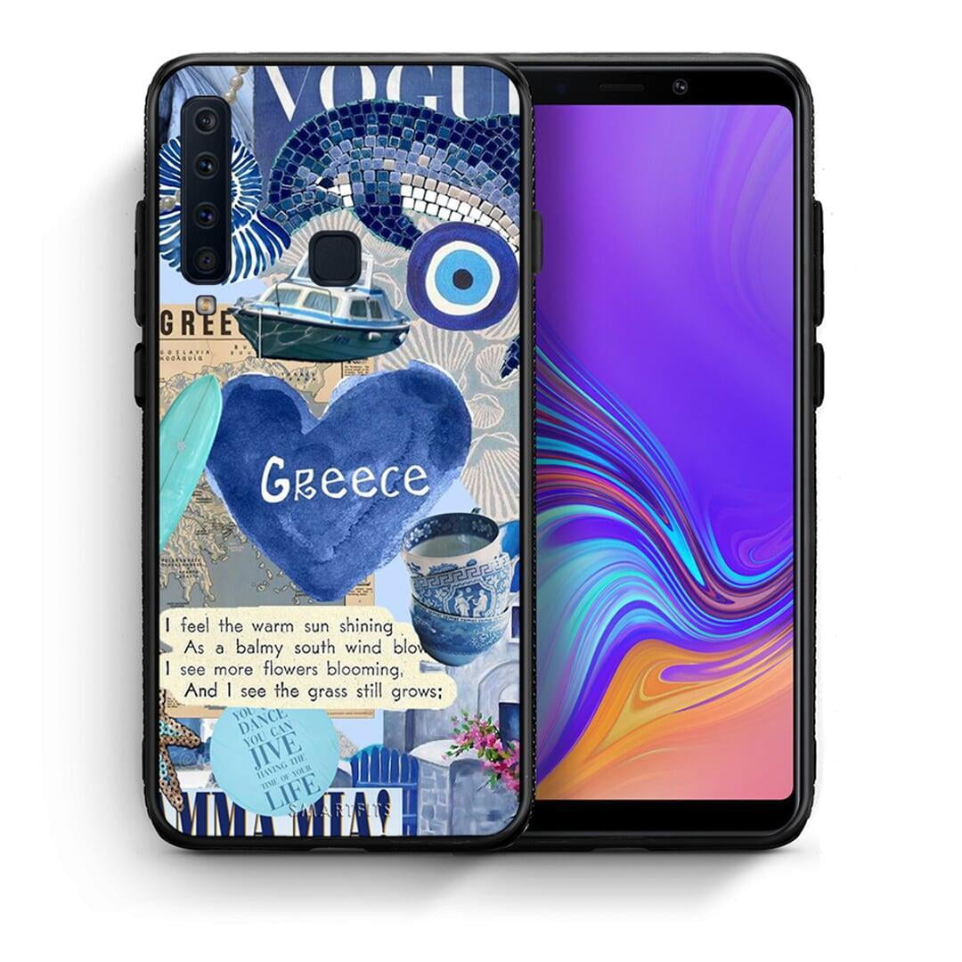 Θήκη Samsung A9 Summer In Greece από τη Smartfits με σχέδιο στο πίσω μέρος και μαύρο περίβλημα | Samsung A9 Summer In Greece case with colorful back and black bezels