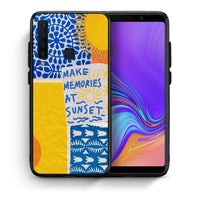 Thumbnail for Θήκη Samsung A9 Sunset Memories από τη Smartfits με σχέδιο στο πίσω μέρος και μαύρο περίβλημα | Samsung A9 Sunset Memories case with colorful back and black bezels