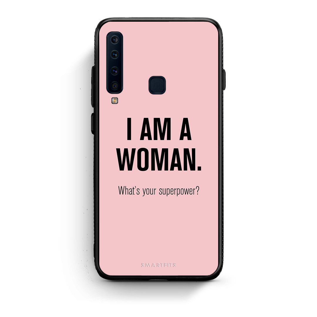 samsung a9 Superpower Woman θήκη από τη Smartfits με σχέδιο στο πίσω μέρος και μαύρο περίβλημα | Smartphone case with colorful back and black bezels by Smartfits