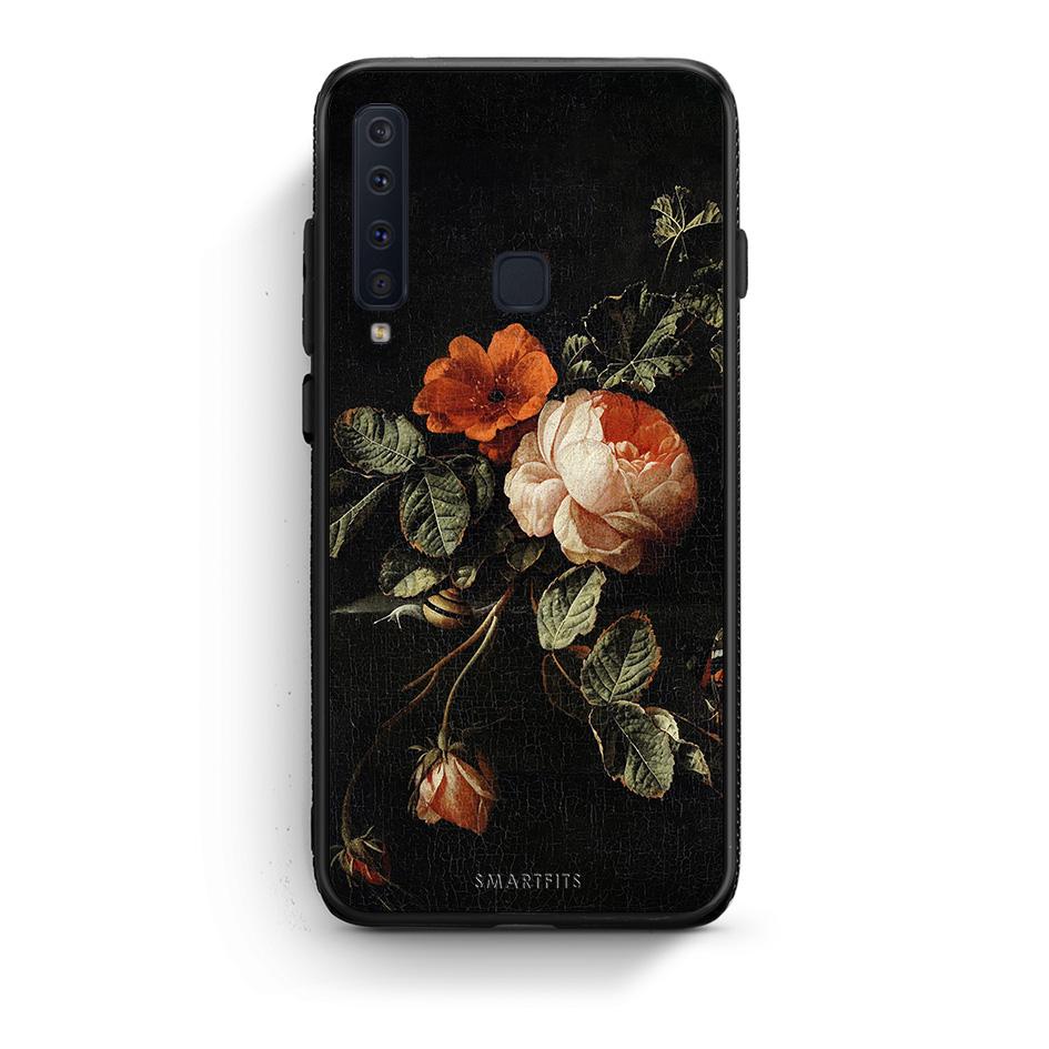 samsung a9 Vintage Roses θήκη από τη Smartfits με σχέδιο στο πίσω μέρος και μαύρο περίβλημα | Smartphone case with colorful back and black bezels by Smartfits