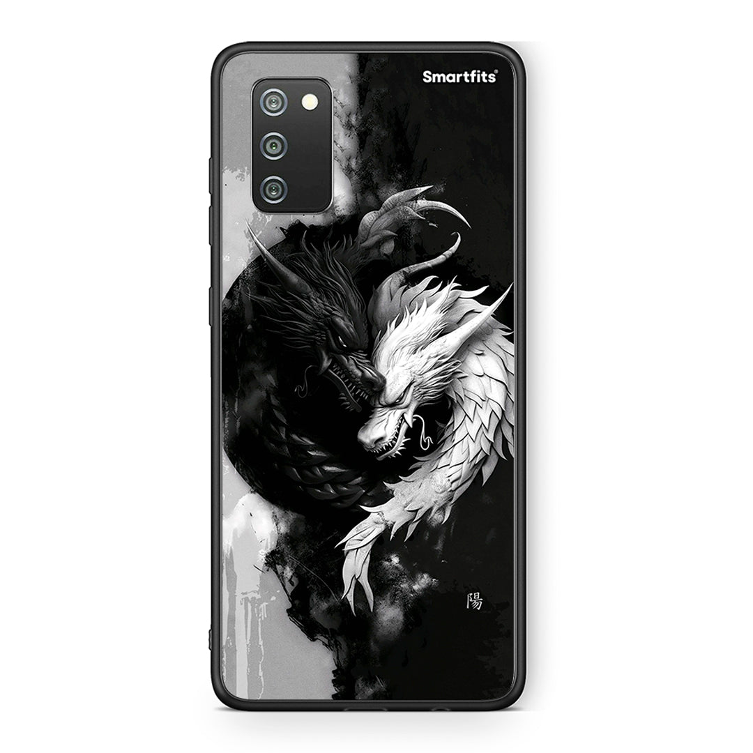 Samsung A02s Yin Yang Θήκη από τη Smartfits με σχέδιο στο πίσω μέρος και μαύρο περίβλημα | Smartphone case with colorful back and black bezels by Smartfits