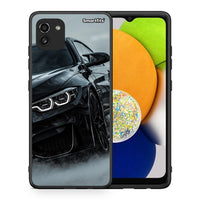 Thumbnail for Θήκη Samsung A03 Black BMW από τη Smartfits με σχέδιο στο πίσω μέρος και μαύρο περίβλημα | Samsung A03 Black BMW case with colorful back and black bezels