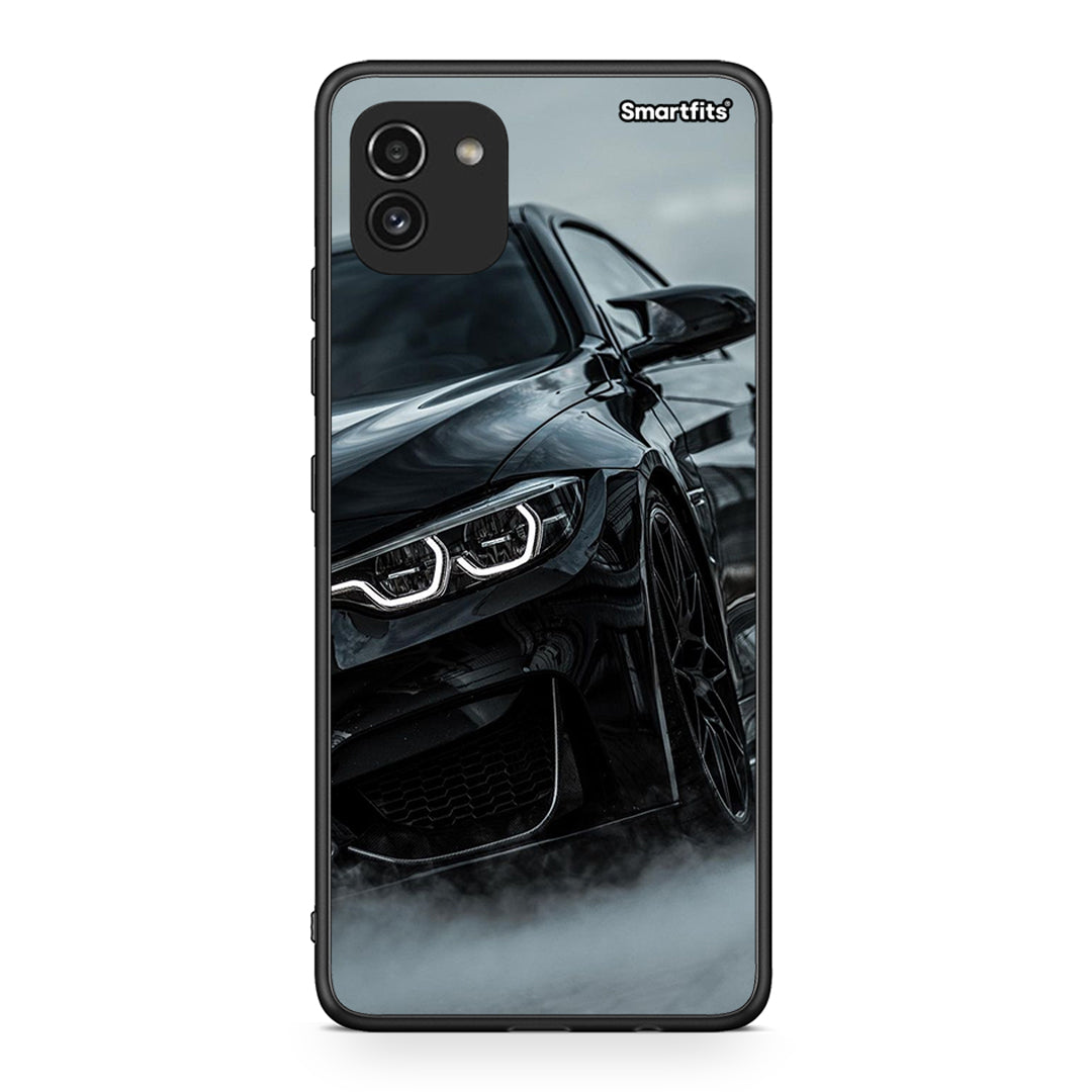 Samsung A03 Black BMW θήκη από τη Smartfits με σχέδιο στο πίσω μέρος και μαύρο περίβλημα | Smartphone case with colorful back and black bezels by Smartfits