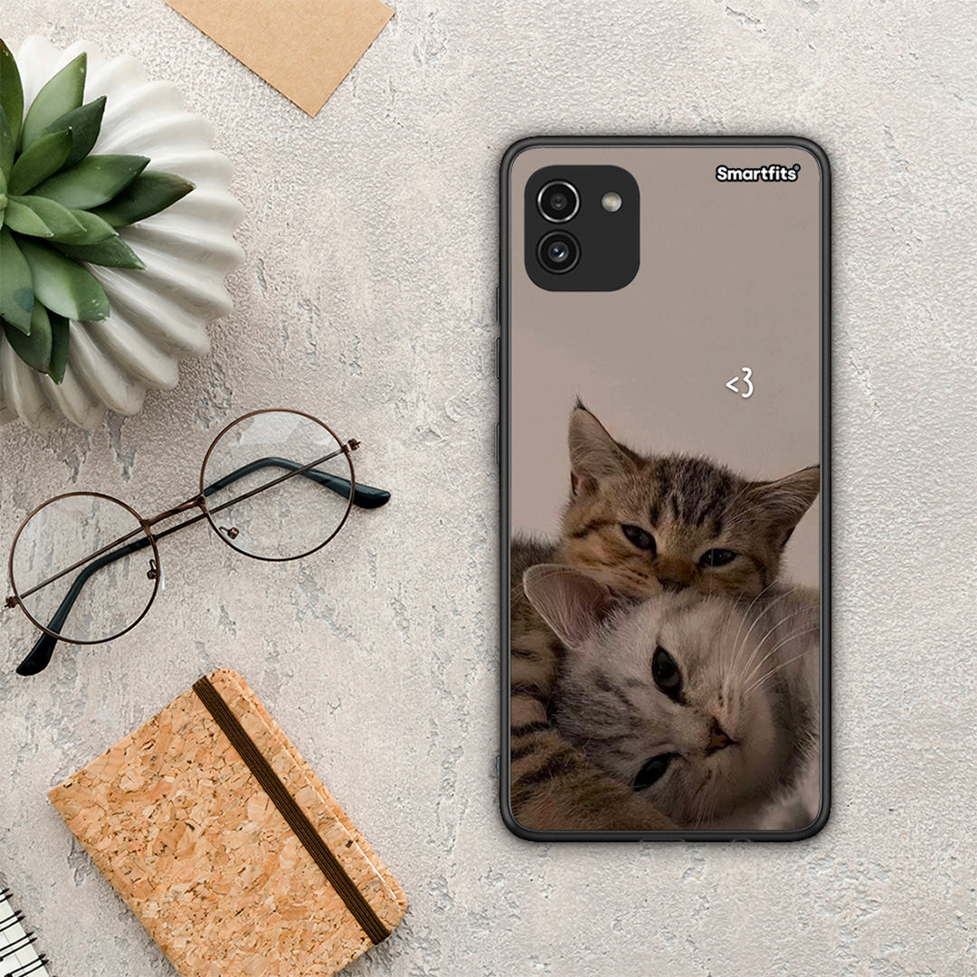 Cats In Love - Samsung Galaxy A03 θήκη