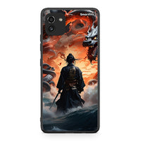 Thumbnail for Samsung A03 Dragons Fight θήκη από τη Smartfits με σχέδιο στο πίσω μέρος και μαύρο περίβλημα | Smartphone case with colorful back and black bezels by Smartfits