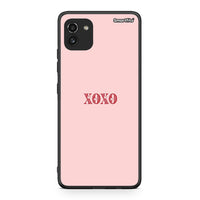 Thumbnail for Samsung A03 XOXO Love θήκη από τη Smartfits με σχέδιο στο πίσω μέρος και μαύρο περίβλημα | Smartphone case with colorful back and black bezels by Smartfits