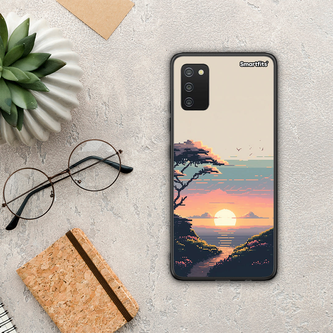 Pixel Sunset - Samsung Galaxy A03S case