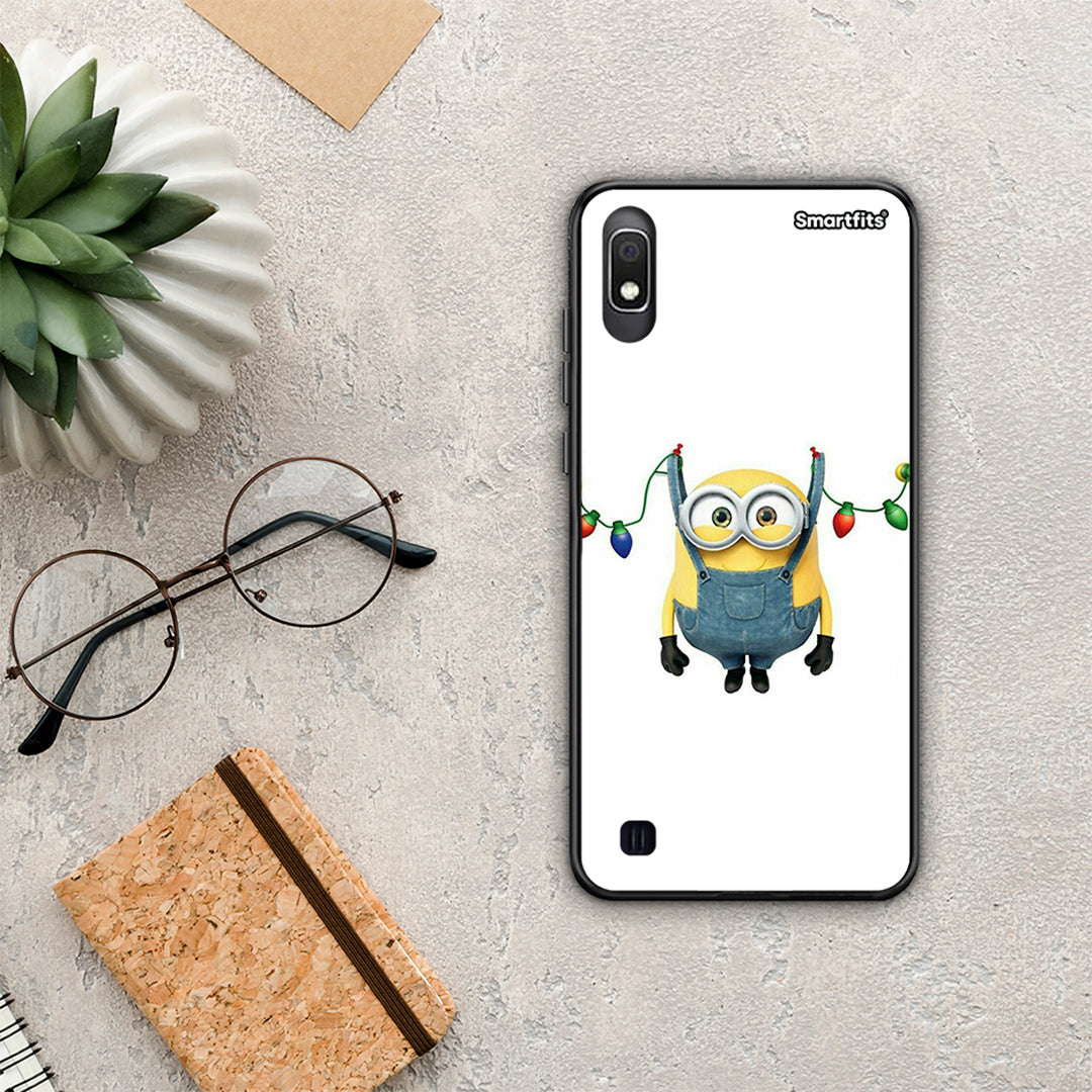 Xmas Minion Lights - Samsung Galaxy A10 case