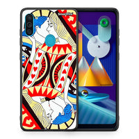 Thumbnail for Θήκη Samsung A11/M11 Card Love από τη Smartfits με σχέδιο στο πίσω μέρος και μαύρο περίβλημα | Samsung A11/M11 Card Love case with colorful back and black bezels