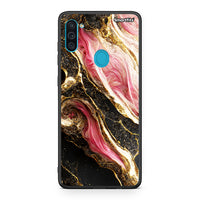 Thumbnail for Samsung A11/M11 Glamorous Pink Marble θήκη από τη Smartfits με σχέδιο στο πίσω μέρος και μαύρο περίβλημα | Smartphone case with colorful back and black bezels by Smartfits