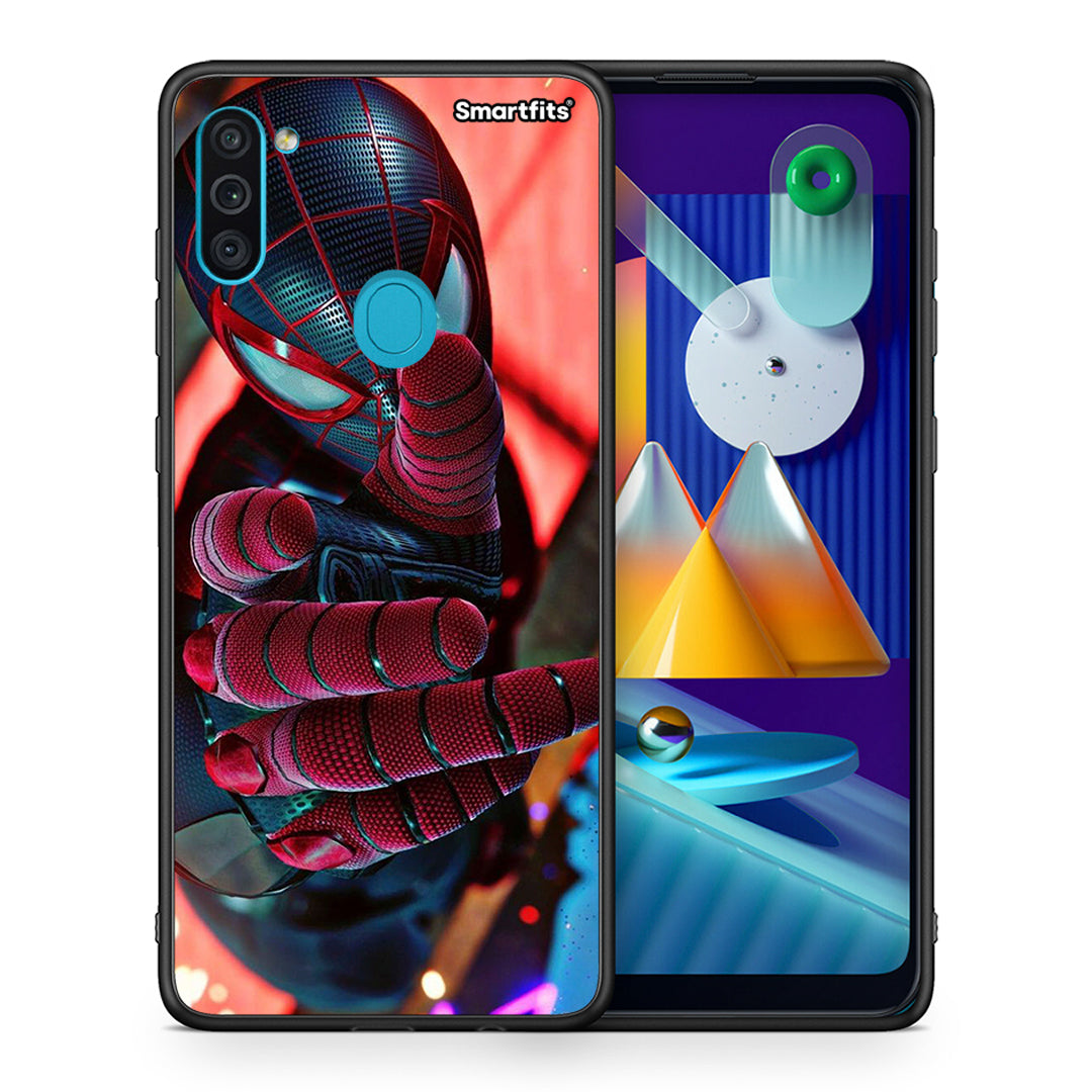 Θήκη Samsung A11 / M11 Spider Hand από τη Smartfits με σχέδιο στο πίσω μέρος και μαύρο περίβλημα | Samsung A11 / M11 Spider Hand case with colorful back and black bezels