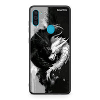 Thumbnail for Samsung A11 / M11 Yin Yang Θήκη από τη Smartfits με σχέδιο στο πίσω μέρος και μαύρο περίβλημα | Smartphone case with colorful back and black bezels by Smartfits