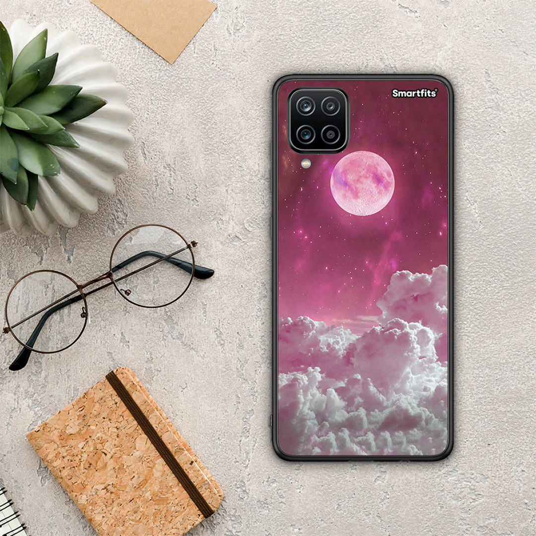 Pink Moon - Samsung Galaxy A12 case