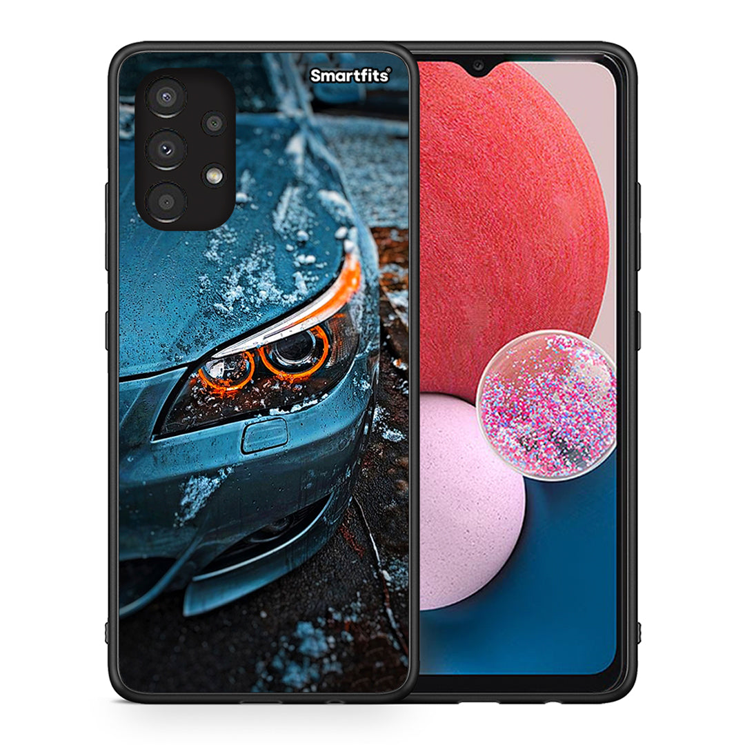 Θήκη Samsung A13 4G Bmw E60 από τη Smartfits με σχέδιο στο πίσω μέρος και μαύρο περίβλημα | Samsung A13 4G Bmw E60 case with colorful back and black bezels