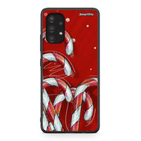 Thumbnail for Samsung A13 4G Candy Cane θήκη από τη Smartfits με σχέδιο στο πίσω μέρος και μαύρο περίβλημα | Smartphone case with colorful back and black bezels by Smartfits