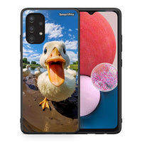 Thumbnail for Θήκη Samsung A13 4G Duck Face από τη Smartfits με σχέδιο στο πίσω μέρος και μαύρο περίβλημα | Samsung A13 4G Duck Face case with colorful back and black bezels