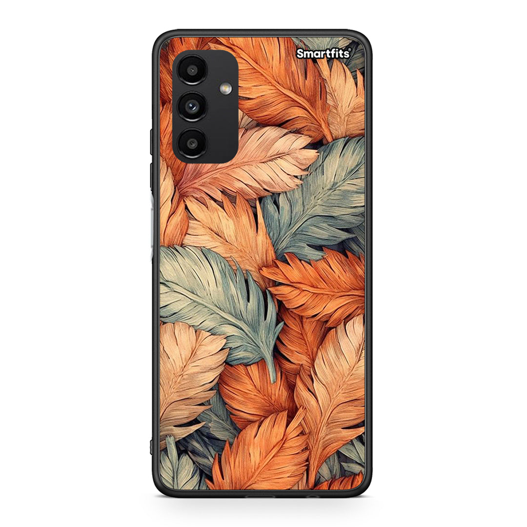 Samsung A04s Autumn Leaves θήκη από τη Smartfits με σχέδιο στο πίσω μέρος και μαύρο περίβλημα | Smartphone case with colorful back and black bezels by Smartfits