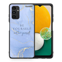 Thumbnail for Θήκη Samsung A04s Be Yourself από τη Smartfits με σχέδιο στο πίσω μέρος και μαύρο περίβλημα | Samsung A04s Be Yourself case with colorful back and black bezels