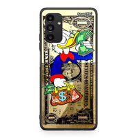 Thumbnail for Samsung A13 5G Duck Money Θήκη από τη Smartfits με σχέδιο στο πίσω μέρος και μαύρο περίβλημα | Smartphone case with colorful back and black bezels by Smartfits