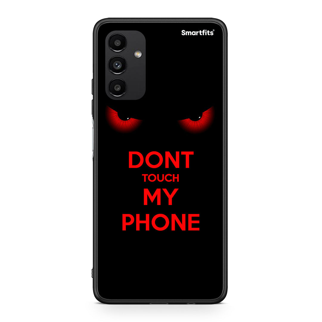 Samsung A13 5G Touch My Phone Θήκη από τη Smartfits με σχέδιο στο πίσω μέρος και μαύρο περίβλημα | Smartphone case with colorful back and black bezels by Smartfits